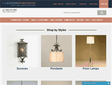 Tablet Screenshot of cclightingwarehouse.com